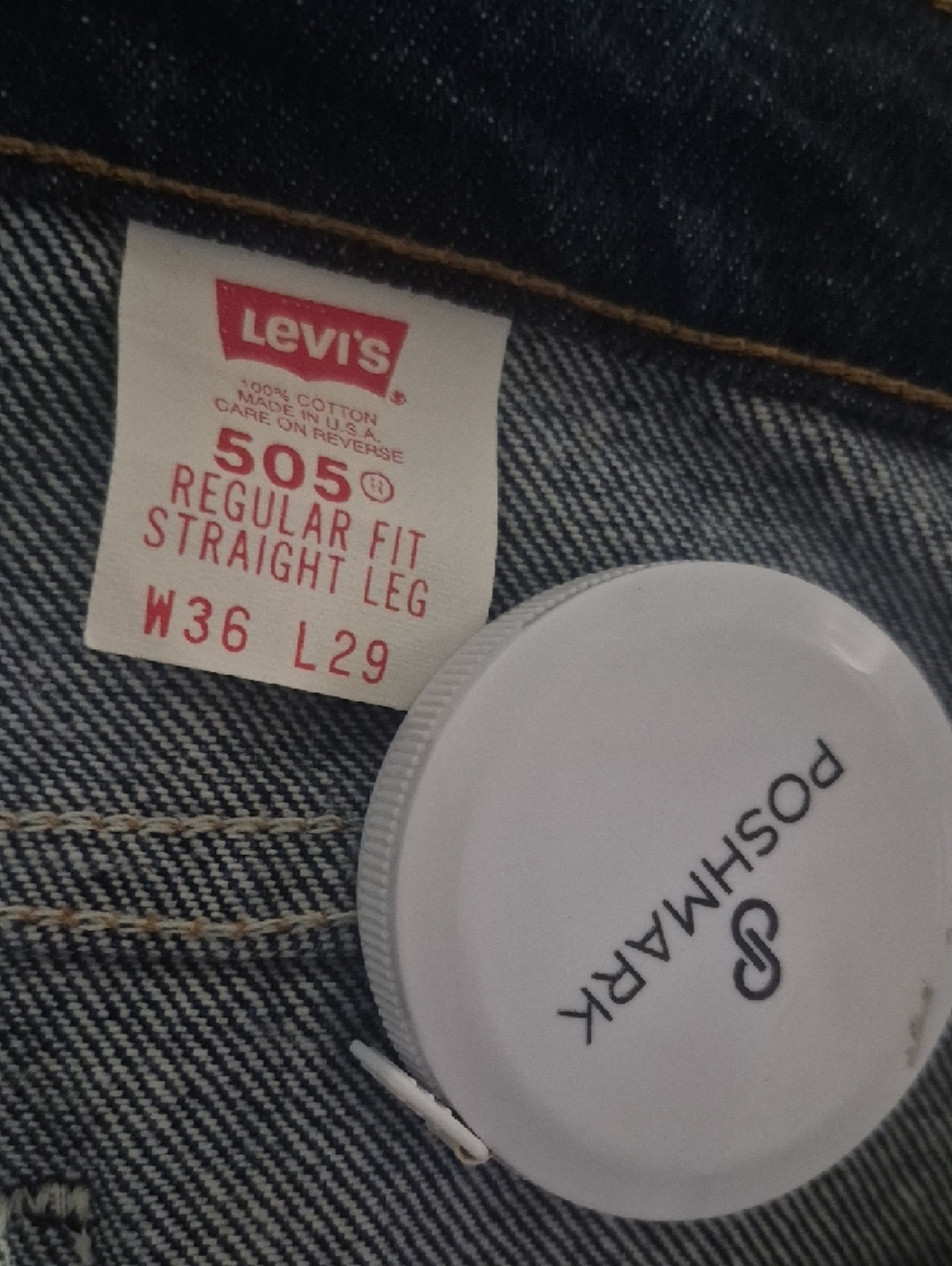 Vintage Levi's 505 Regular Fit Straight Leg - Picture 5 of 8